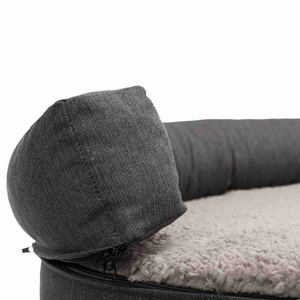 Trixie Vital Bendson sofa ortopedyczna okrągła szara 100×80cm