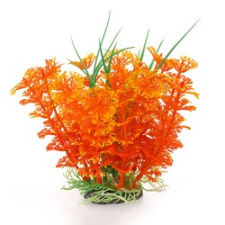 Aqua Natura Roślina do dekoracji akwarium pomarańczowa plastikowa 12cm wysoka