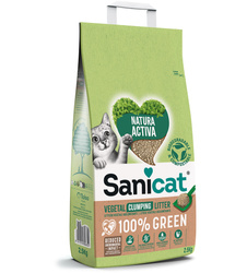 Sanicat Natura Activa żwirek dla kotów roślinny 2,5kg zbrylający biodegradowany kompostowalny