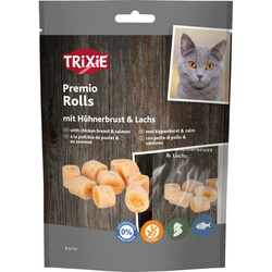 Trixie Premio Rolls 50g Naturalne roladki z kurczaka i łososia 87% mięsa