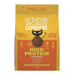 Schesir Born Carnivore Cat Dry Adult Kurczak Z Jajkiem 1,25kg