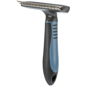 Trixie zgrzebło metalowe z długim włosiem dwa rzędy zębów 10×15cm