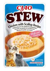 Inaba Cat Ciao Stew kurczak i przegrzebki 40g