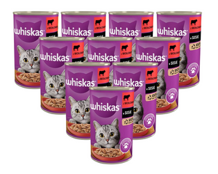 Whiskas wołowina w sosie 12x400g