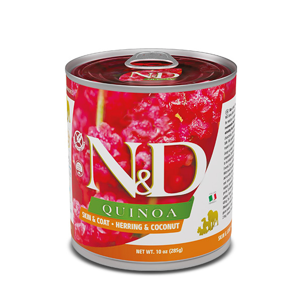 Farmina N&D Quinoa Dog Skin&Coat śledź  285g