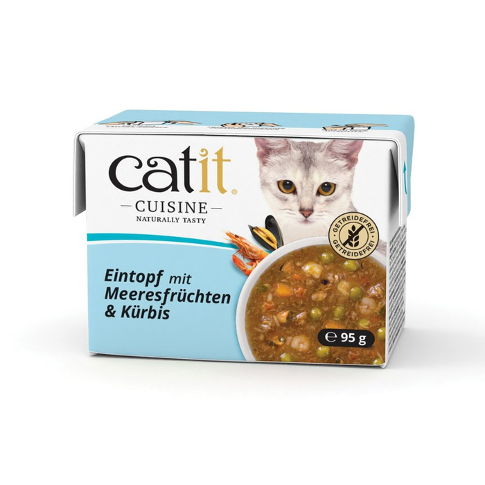 CatIt Cuisine Seefood Stew potrawka dla kota owoce morza i dynia 95g