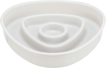 Trixie Miska Slow Feeding szara plastik/TPR 0,35 l/15x15cm spowalniająca jedzenie