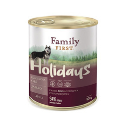 Family First Holidays z dziczyzną, gesią i jabłkiem 800g