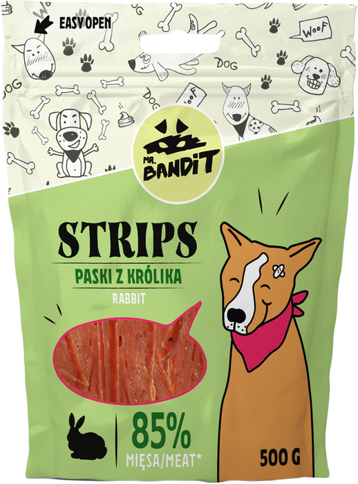 Mr. Bandit STRIPS paski z królika 500g