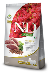 Farmina N&D Quinoa Pies Neutered Adult Mini 7kg