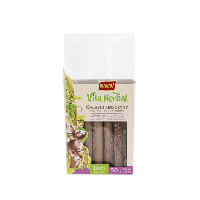 Vitapol Vita Herbal gałązki leszczyny dla gryzoni i królika 50g