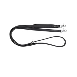 Barry King Smycz skórzana 20mm x 200cm czarny  przeszywana