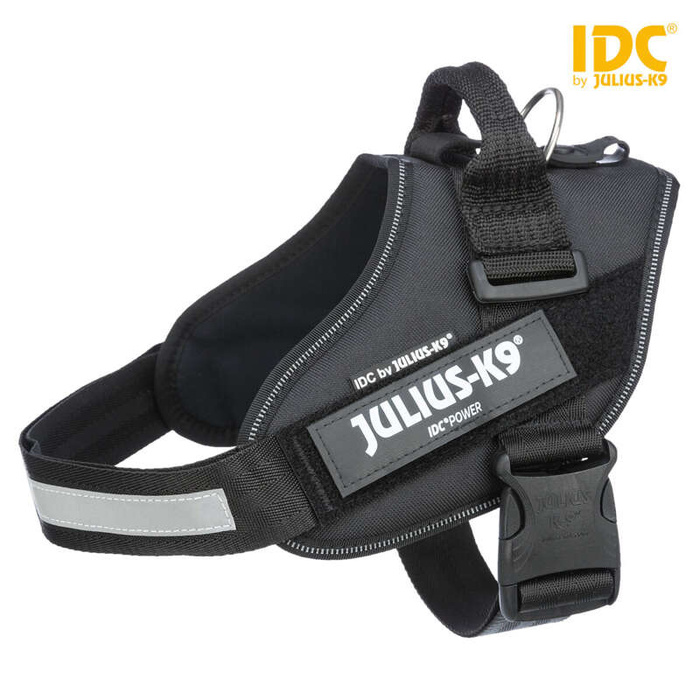 Trixie Szelki Julius-K9 IDC 2/L-XL: 71-96cm/50mm czarny