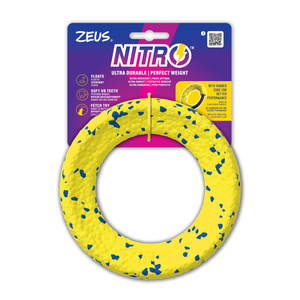 Zeus Nitro ringo z gumowym rdzeniem zabawka dla psa 16 cm