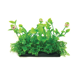 Aqua Natura Roślina do dekoracji akwarium zielona plastikowa 10cm żółtawe liście