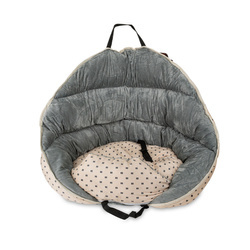 Barry King fotelik samochodowy dla psa beżowo-szary 60x50x50 cm