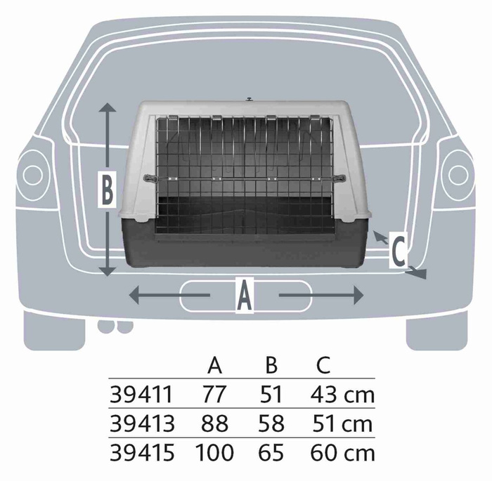 Trixie Transporter Journey rozm .M 88x58x51cm