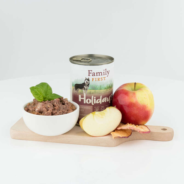 Family First Holidays z dziczyzną, gęsią i jabłkiem 400g