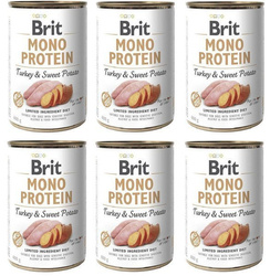 Brit Mono Protein indyk ze słodkimi ziemniakami 6x400g