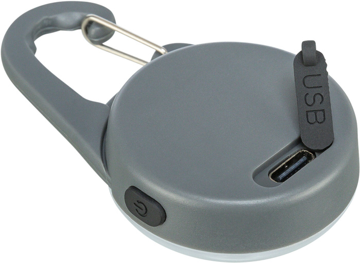 Trixie Flasher USB zawieszka świecąca dla psa grafitowa 4 × 6,5cm