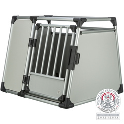 Trixie Transporter aluminium L-XL: 94x75x88cm srebrny/jasnoszary