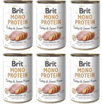 Brit Mono Protein indyk ze słodkimi ziemniakami 6x400g
