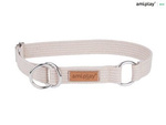 amiplay Obroża półzaciskowa Cotton L Beżowy