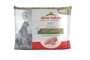 Almo Nature HFC Natural Valuepack kurczak i krewetki 6x55g