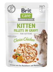 Brit Care Kitten Choice Chicken filety z kurczaka w sosie 85g