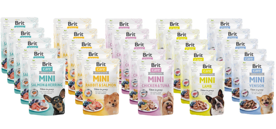 Brit Care Mini saszetka dla psa MIX 25x85g