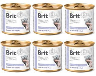 Brit Grain Free Veterinary Diet Cat Gastrointestinal 6x200g