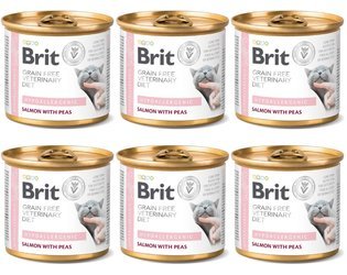 Brit Grain Free Veterinary Diet Cat Hypoallergenic 6x200g