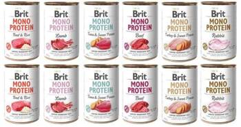 Brit Mono Protein Mix Smaków 12x400g