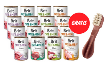 Brit Pate Meat Mix Smaków 24x400g