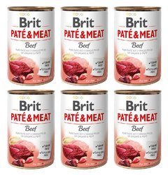 Brit Pate&Meat z wołowiną 6x400g
