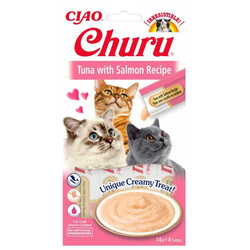 Churu Creamy Treat tuńczyk z łososiem 4x14g