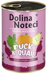 Dolina Noteci SuperFood 400g Kaczka z Przepiórką