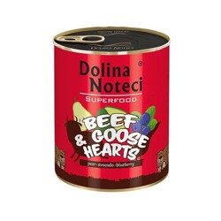 Dolina Noteci SuperFood 800g  Wołowina z Sercami Gęsi