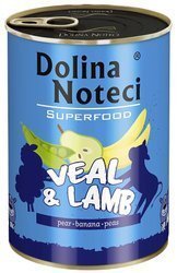 Dolina Noteci SuperFood Cielęcina i Jagnięcina 400g