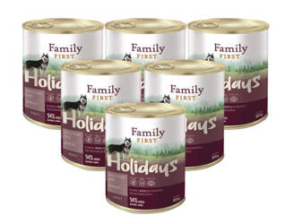 Family First Holidays z dziczyzną, gesią i jabłkiem 6x800g