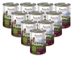 Family First Holidays z indykiem, kurczakiem i marchewką 12x400g