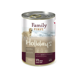 Family First Holidays z kaczką i batatami 400g