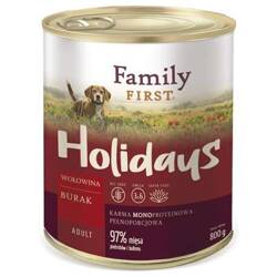 Family First Holidays z wołowiną i burakiem 800g