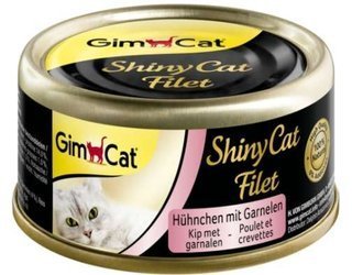 GIMCAT ShinyCat Filet z kurczaka z krewetkami 70g