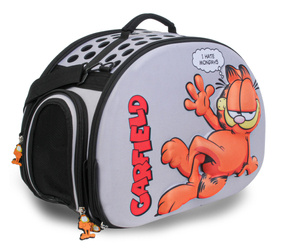 Garfield transporter z tłoczeniem EVA 3D szary 43x32x23cm