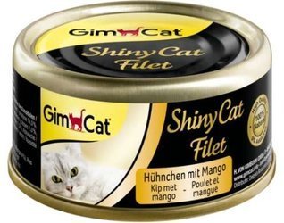 Gimcat Shinycat filet z kurczak z mango 70g