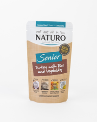 Naturo Senior z indykiem, ryżem i warzywami 150g