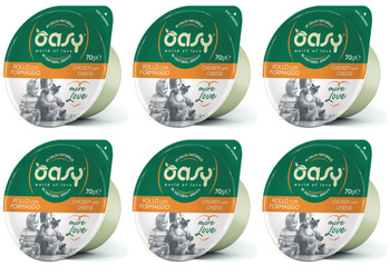 Oasy More Love Kurczak z serem 6x70g