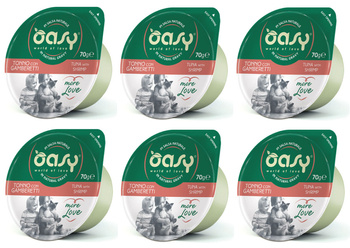 Oasy More Love Tuńczyk z krewetkami 6x70g