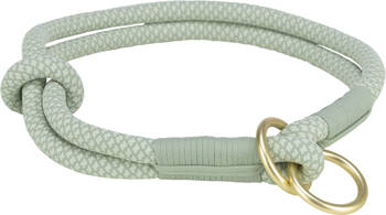 Obroża zaciskowa Soft Rope L: 50cm/10mm szałwiowa/miętowa Nylon